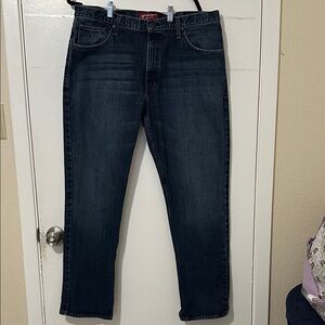 Arizona Jean Company Men's Dark Blue Straight Jeans